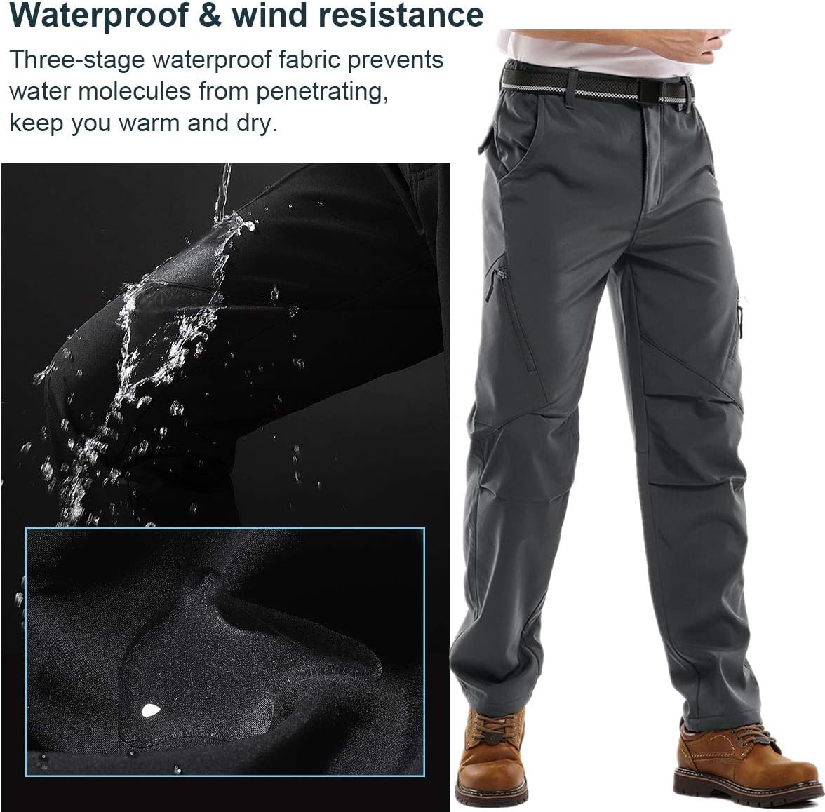 Jessie Kidden Waterproof Ski Pants: Warm, Dry, Fleece Lined - Image 3