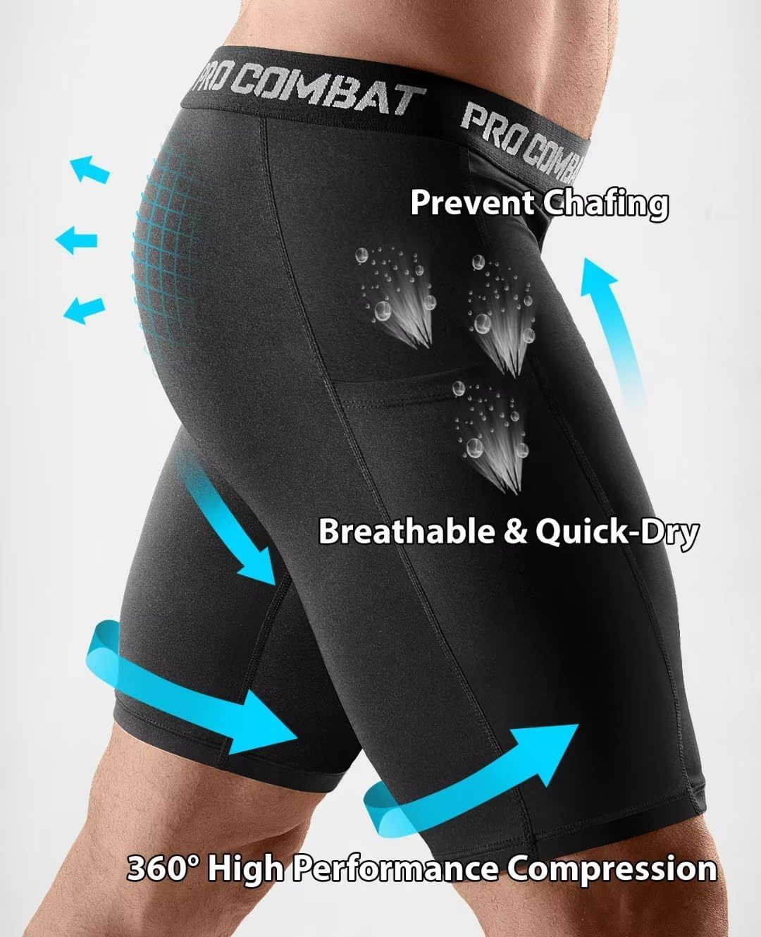 Niksa Men's Compression Shorts: Quick-Dry Gym, Running, Cycling - Image 3