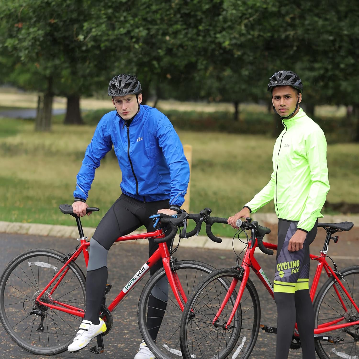 FDX Men's Waterproof Cycling Jacket - Breathable, Reflective, Windproof - Image 3