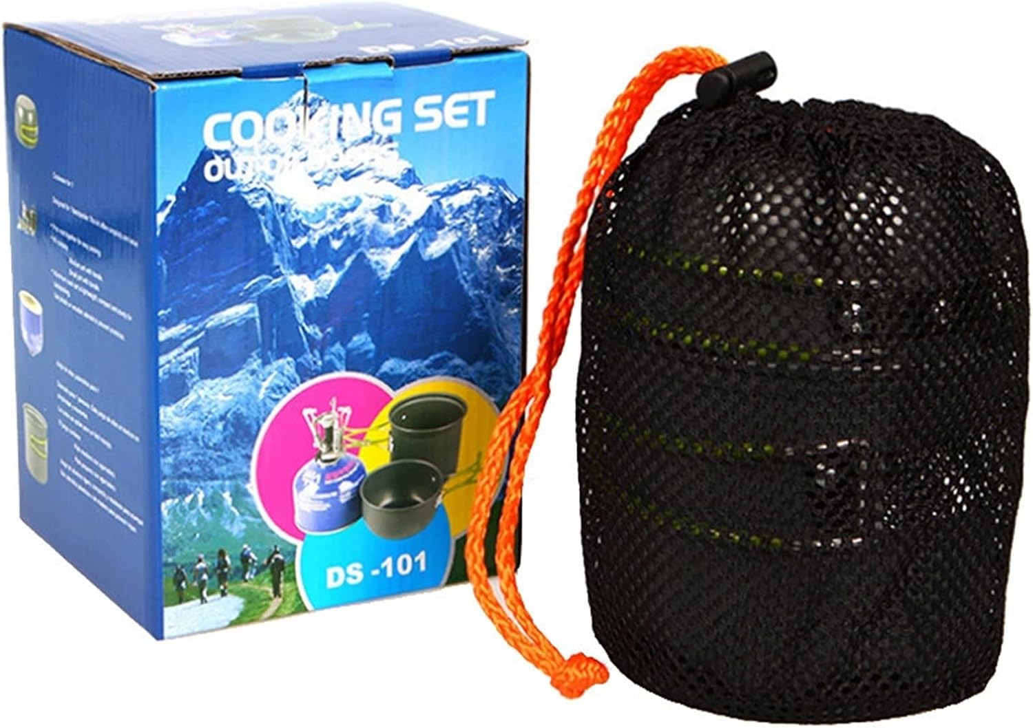 Portable Camping Cookware Set: Non-Stick Pots & Utensils for 1-2 - Image 7