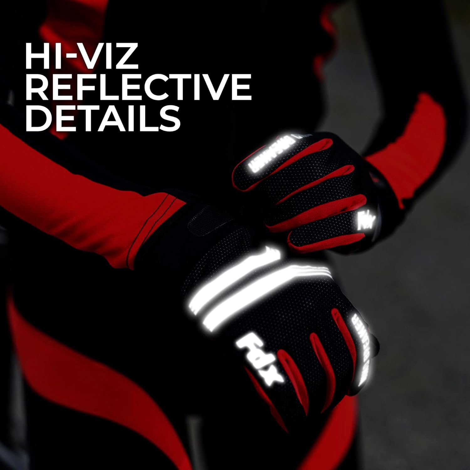FDX Winter Cycling Gloves: Warm, Windproof, Touchscreen, Padded Grip - Image 3