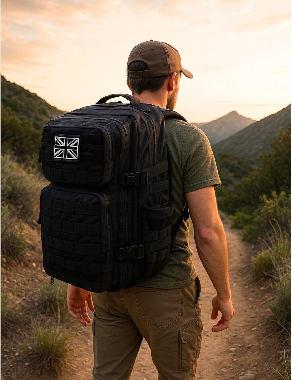 45L Water-Resistant Tactical Backpack: Hiking, Travel, Gym Gear - Image 4