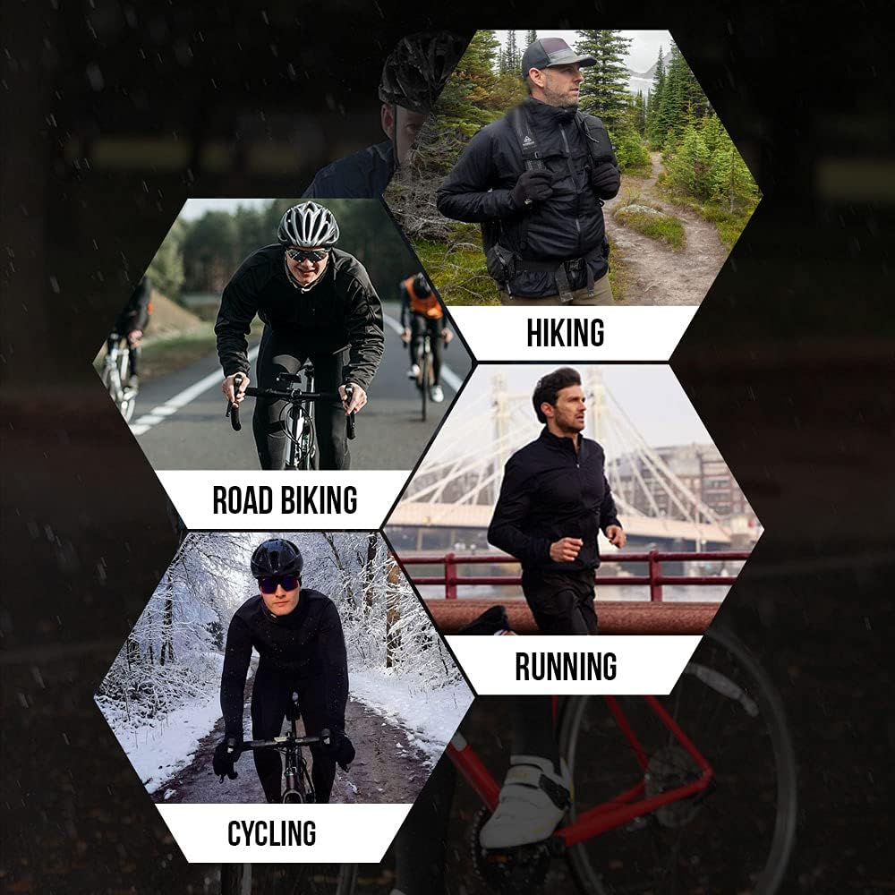 FDX Men's Waterproof Cycling Jacket: Stay Dry, Visible, Windproof - Image 3