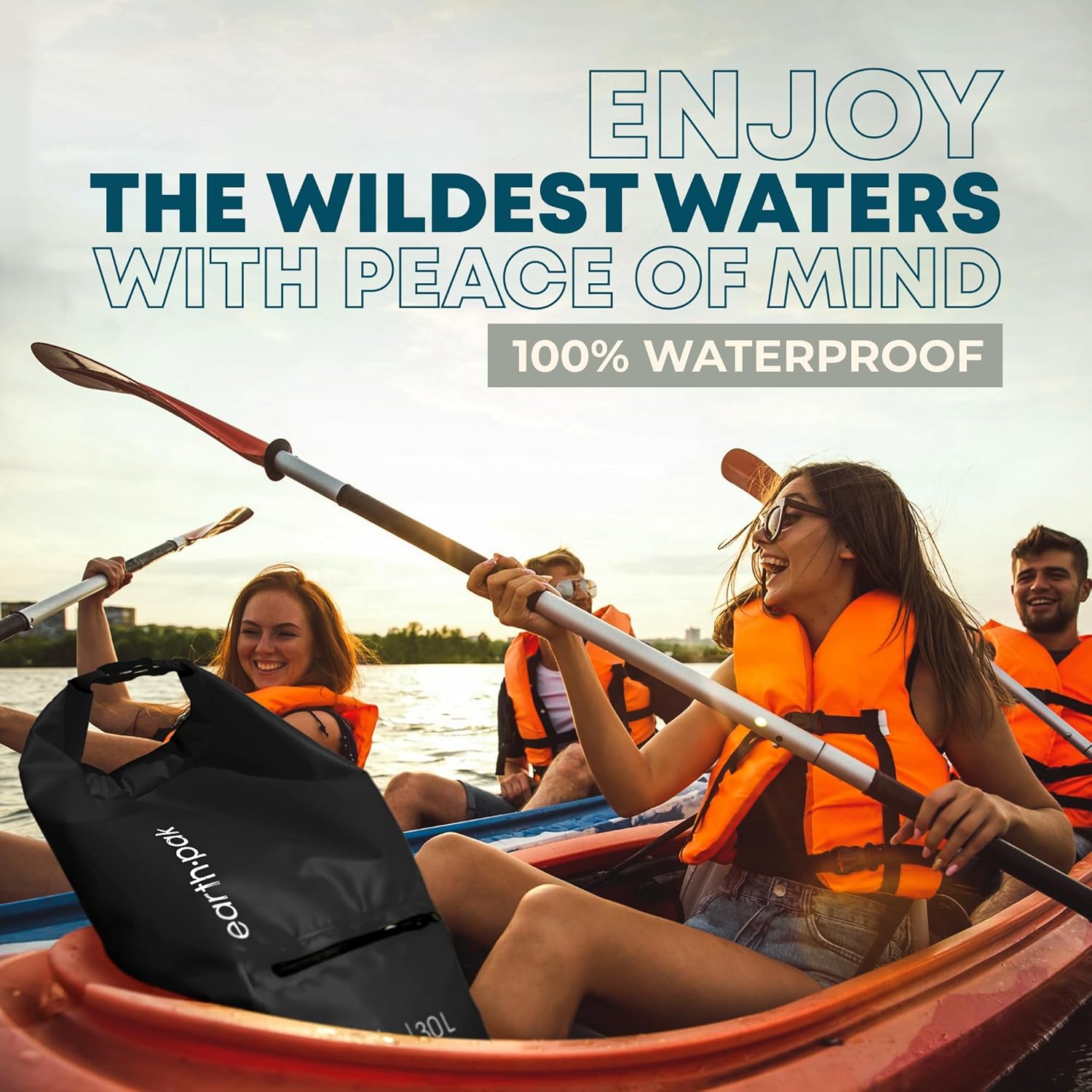 10L Waterproof Dry Bag & Phone Case for Kayak Camping Hiking - Image 3