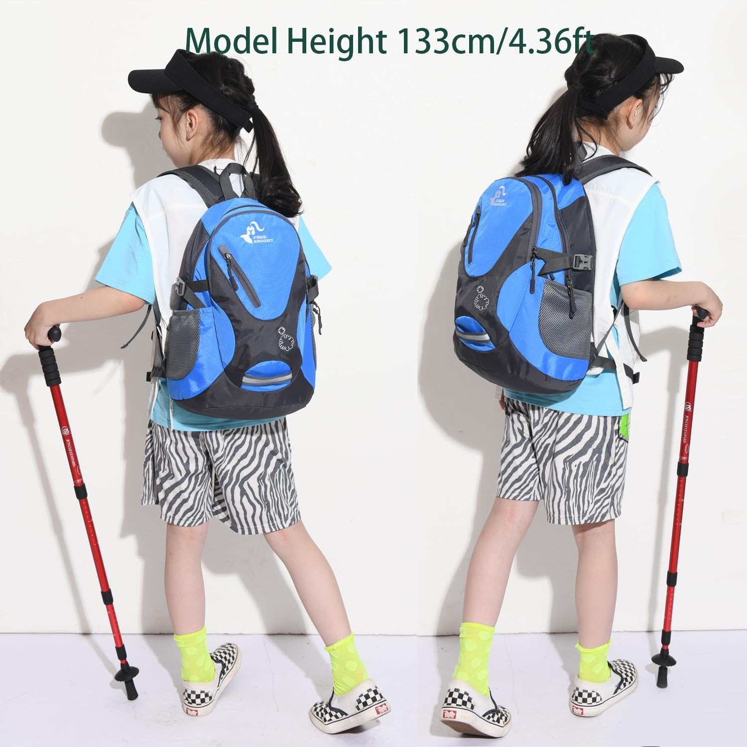 Bseash 20L Kids Waterproof Hiking Backpack - Lightweight Travel Daypack - Image 3