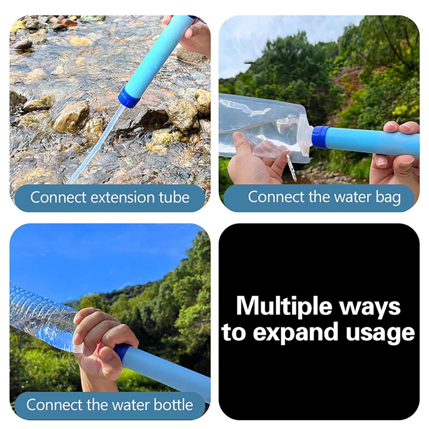 Portable Water Filter Straw: Safe Hydration for Camping, Hiking, Travel - Image 4