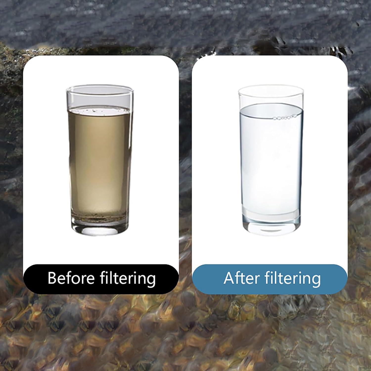 Portable Water Filter Straw: Safe Hydration for Camping, Hiking, Travel - Image 9