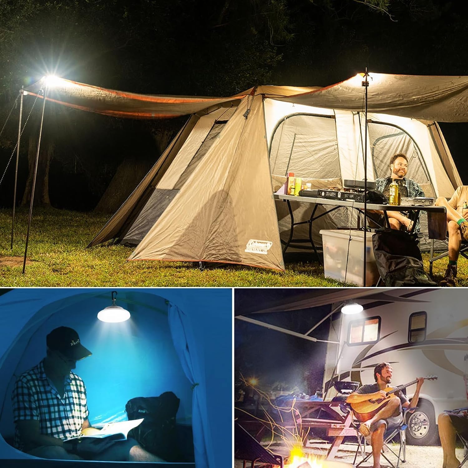 Solar Camping Lantern w/ Remote - 5 Modes, IPX7 Waterproof, Rechargeable - Image 4