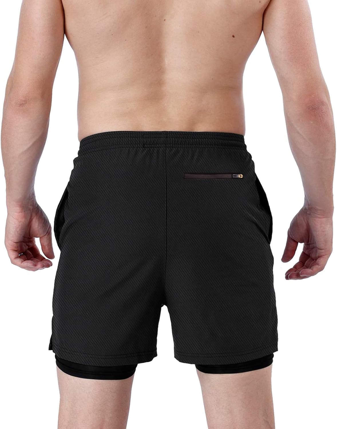 HOPLYNN Men's 2-in-1 Running Shorts w/ Phone Pocket - Image 4