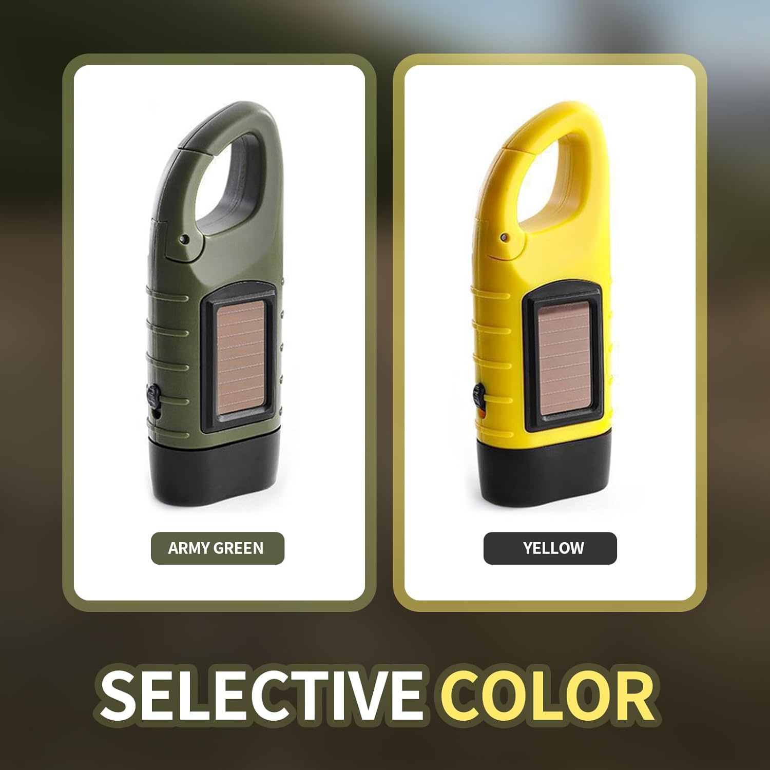 2-Pack Super Bright LED Wind-Up Solar Torch | Portable Camping Hiking Gear - Image 4