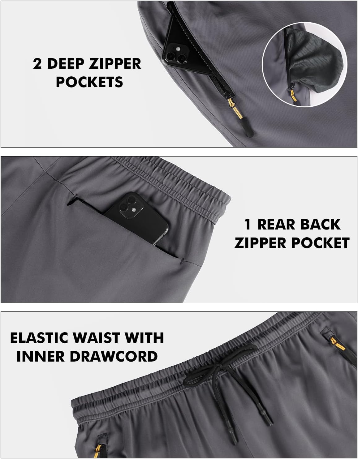 Men's Lightweight Quick-Dry Hiking Pants: 3 Pockets - Image 4