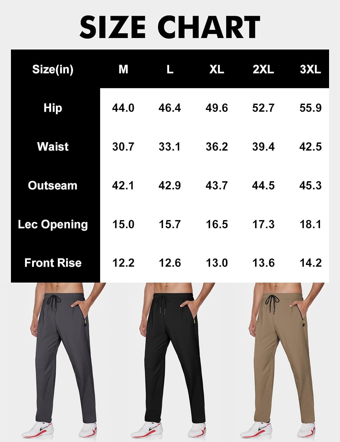 Men's Lightweight Quick-Dry Hiking Pants: 3 Pockets - Image 5