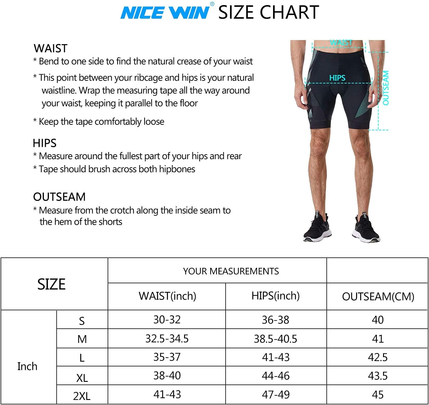 NICEWIN Men's 3D Padded Cycling Shorts: Quick-Dry Comfort - Image 4