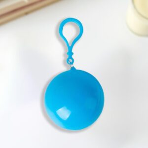 1PC Emergency Rain Poncho Keychain - Compact Waterproof Travel Raincoat, Lightweight Poncho for Outdoor Camping Hiking