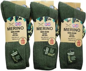 Rozgul 2 Pairs Merino Wool Hiking Socks - Warm, Thick Thermals