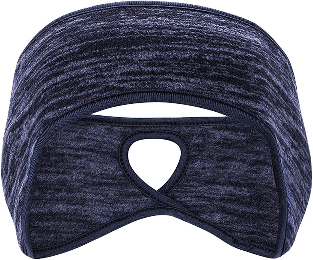 Fleece Headband w/ Ponytail Hole - Warm Ear Muffs for Running - Image 2