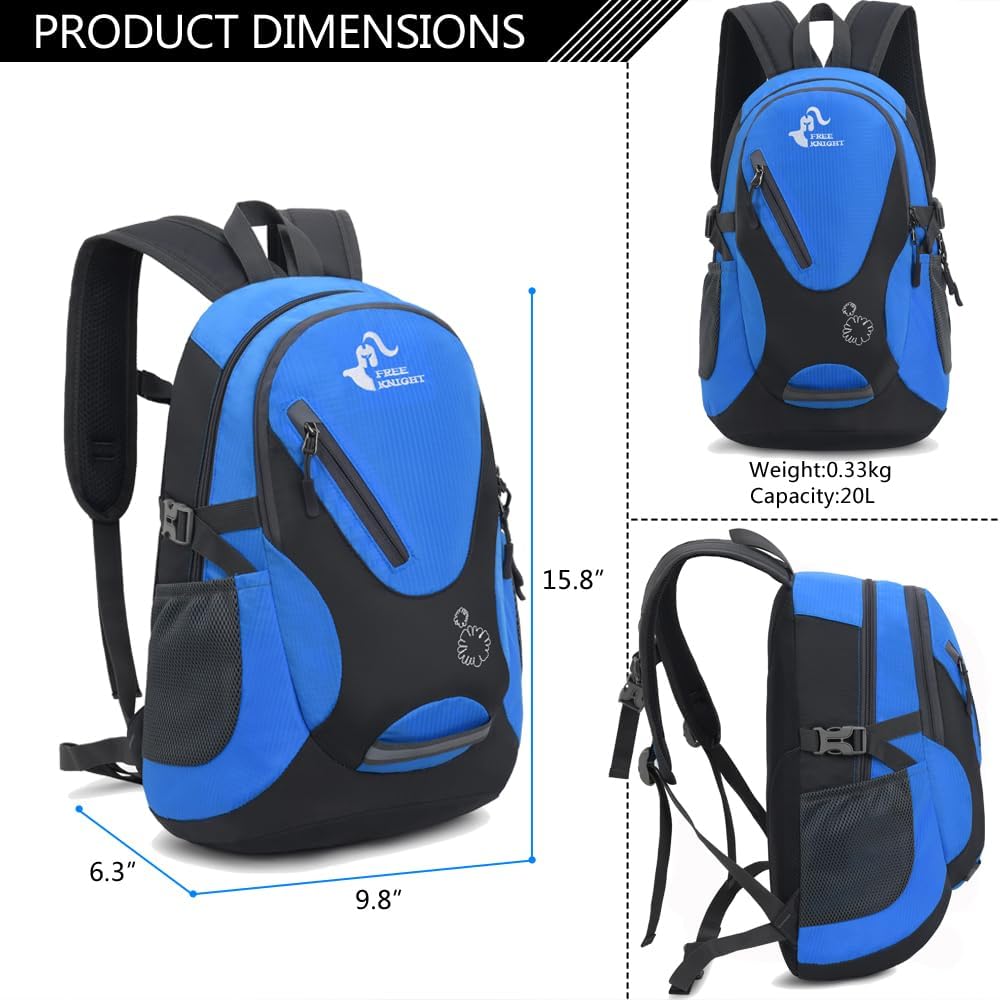 Bseash 20L Kids Waterproof Hiking Backpack - Lightweight Travel Daypack - Image 2