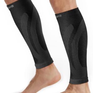 CAMBIVO 2 Pairs Calf Compression Sleeve Men & Women, Shin Splints Support and Calf Support Sleeves, Compression Leg Socks for Running Sports, Flight, Hiking,Cycling