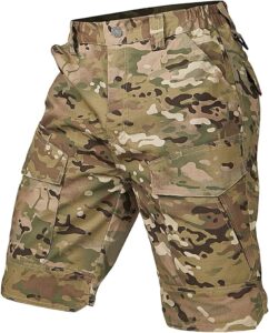 CARWORNIC Men's Rip-Stop Tactical Cargo Shorts: Adventure Ready