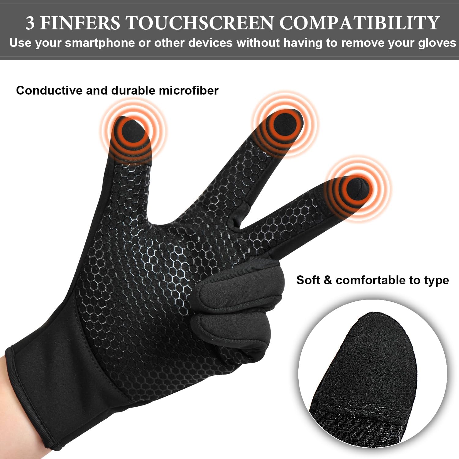 Warm Windproof Touchscreen Gloves | Anti-Slip Outdoor Gear - Image 2