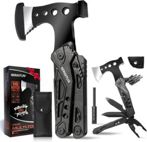 16-in-1 Camping Survival Multitool: Hammer, Pliers, Saw, Gifts