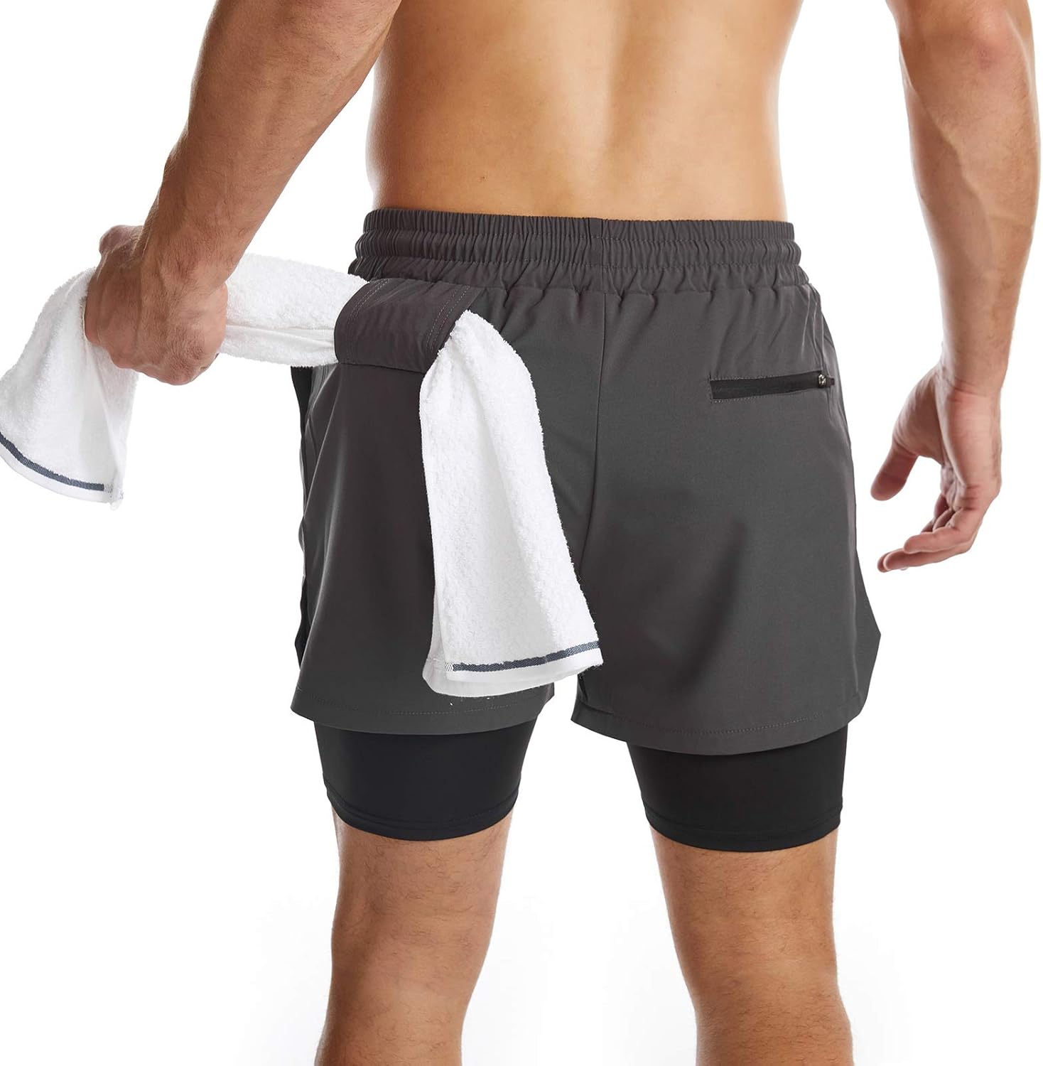 Men's 2-in-1 Running Shorts: Phone Pocket, Quick Dry, Lightweight - Image 2