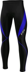 FDX Men's Thermal Cycling Tights: 3D Padded, Water-Resistant, Lightweight