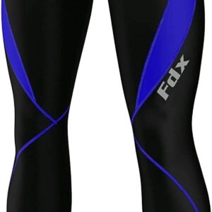 FDX Men’s Cycling Tights, 3D Padded, Thermal, Water Resistant, Lightweight, Super Roubaix Fabric, Winter Cycle Trousers, Bike Riding Pants, Highly Elasticated Bicycle Leggings