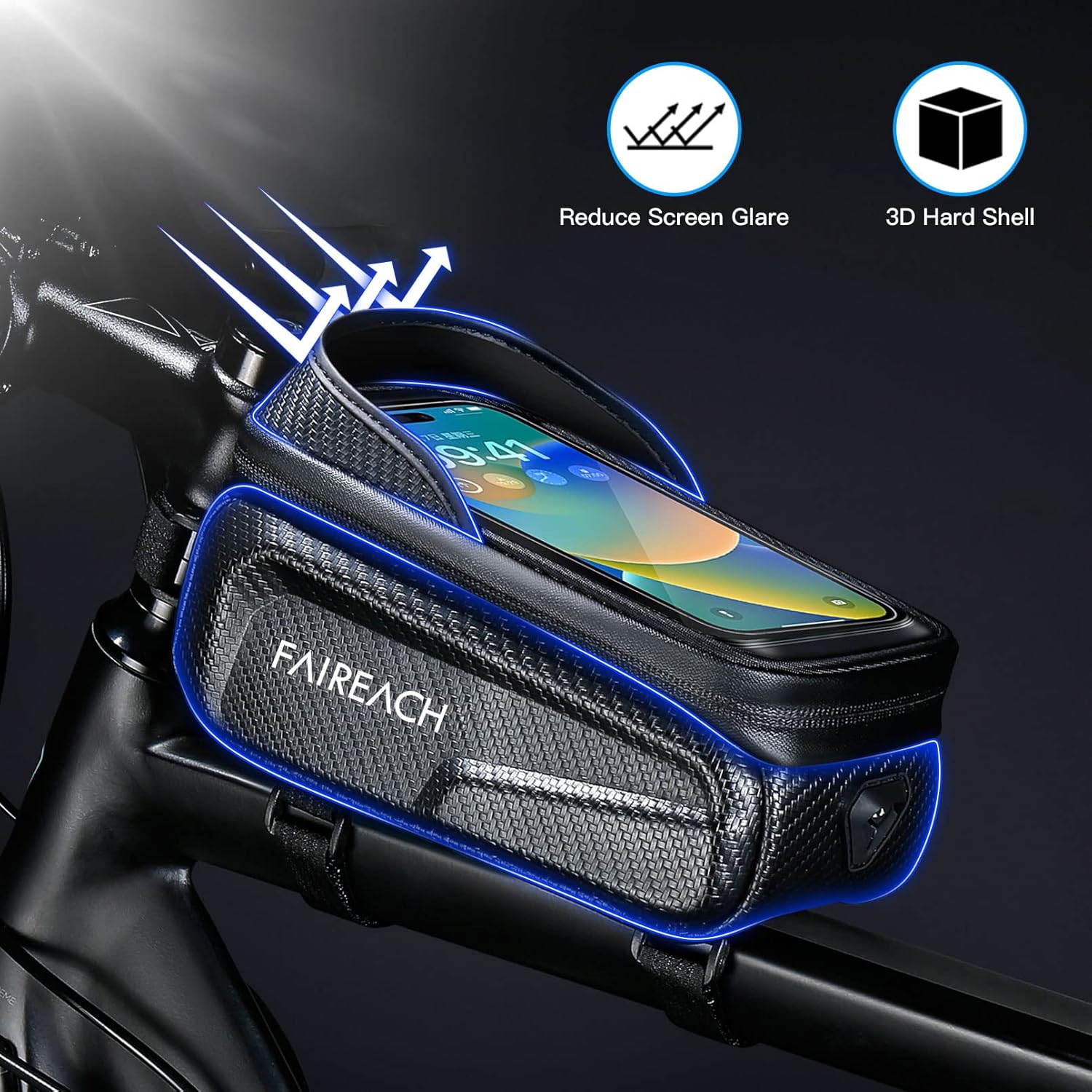 Waterproof Bike Phone Holder Bag - Touchscreen GPS Mount for Cycling - Image 2