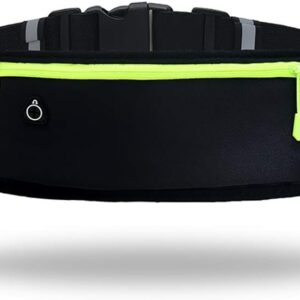 GORWRICH Running Belt with Waterproof Adjustable Elastic Strap, Sweatproof waistpacks with Large Capacity, Perfect for Running and Outdoor Activities