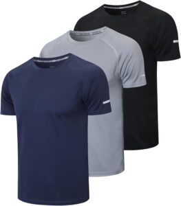 Gaiatiger Mens Quick Dry T-Shirt: Cool, Dry, Athletic Comfort