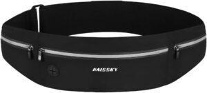 HAISSKY Running Belt: Ultra-Light, Water-Resistant Phone Waist Pack