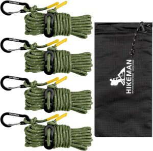 HIKEMAN Reflective 4M Guy Ropes: Secure, Visible Camping & Hiking Cords