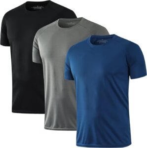 HOPLYNN Men's Dry-Fit Running Shirts - Cool, Breathable Workout Tops