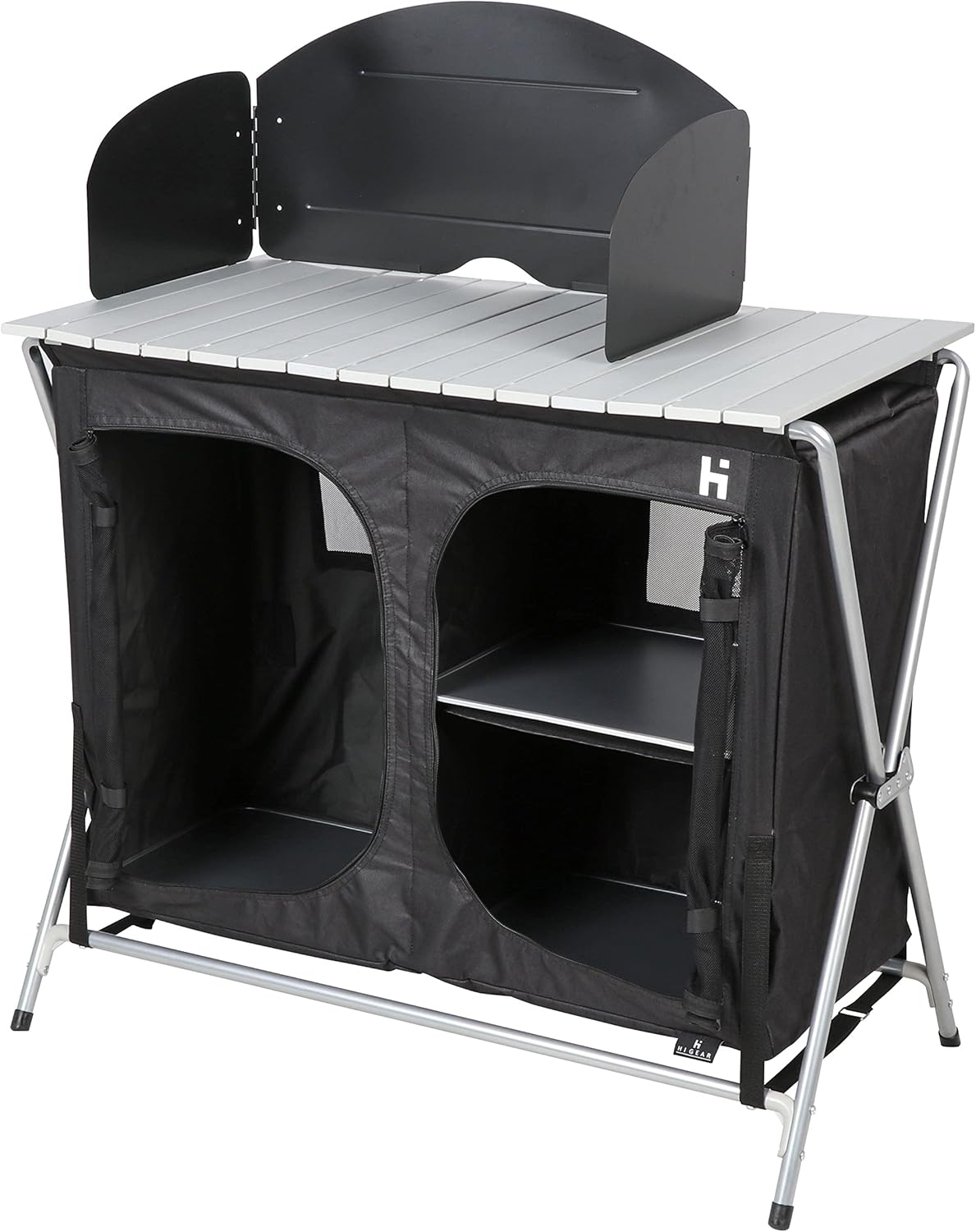 Hi-Gear Elite Camping Kitchen Unit with Stove, Storage, Furniture, Equipment