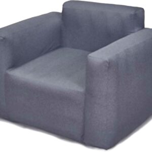 Hi-Gear Single Inflatable Chair for 1 Person with Supportive Back and Armrests, Armchair Design, Lightweight, Portable, Compact Pack Size, Camping, Festivals, Outdoor Events, includes Carrybag, Grey