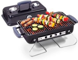 Portable Traveller BBQ: Foldable Legs for Camping & Picnics
