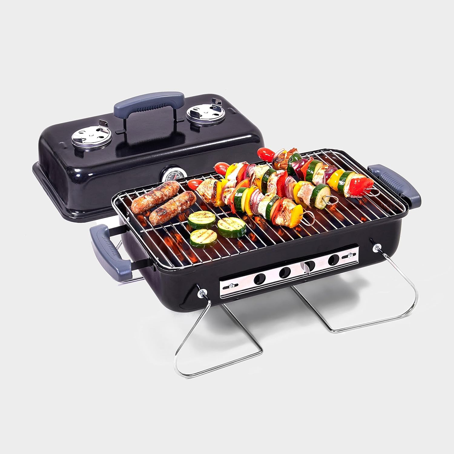 Portable Traveller BBQ: Foldable Legs for Camping & Picnics - Image 2
