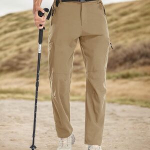 Hiking Cargo Pants Lightweight Waterproof Golf Work Outdoor Pants with 5 Pockets
