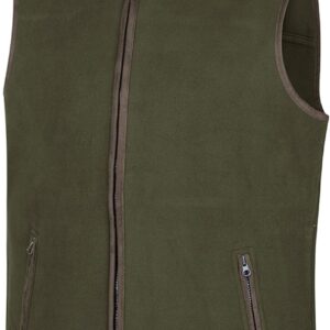 Hoggs of Fife Woodhall Fleece Gilet - Green 320gsm weight 100% polyester anti-pilling fleece, Full zip and two zipped pockets
