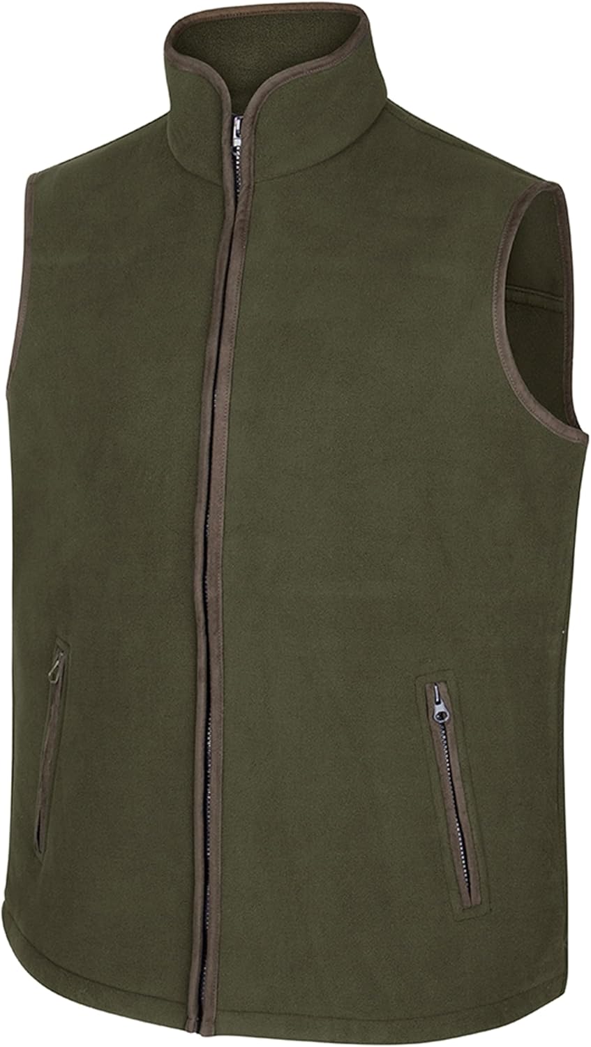 Hoggs of Fife Woodhall Fleece Gilet - Green 320gsm weight 100% polyester anti-pilling fleece, Full zip and two zipped pockets