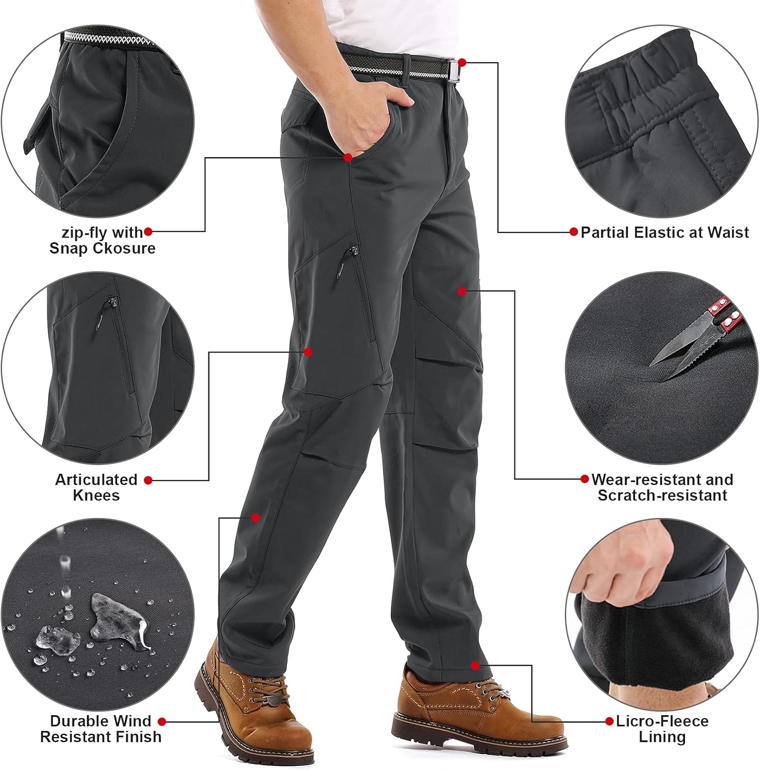 Jessie Kidden Waterproof Ski Pants: Warm, Dry, Fleece Lined - Image 2