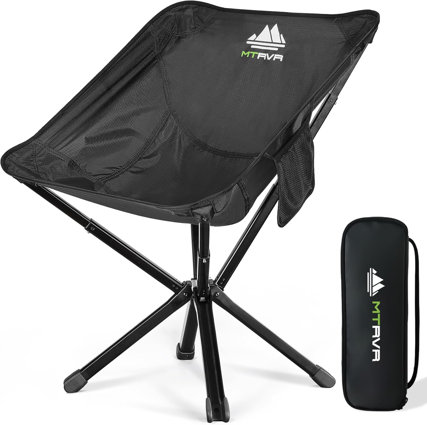 MTRVR Camping Chairs - Outdoor Folding Camping Chair for Adults, Beach, Patio & Lawn, Lightweight Heavy-Duty to 200 Lbs with Silicone Feet