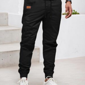 Men's Cargo Pants Elastic Waist with Multi Pockets Casual Breathable Outdoor Hiking Work