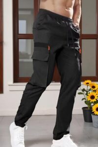 Men's Straight Leg Cargo Pants: Hiking, Workout, Pockets