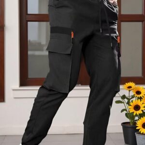 Men's Cargo Pants Straight Leg Hiking Outdoor Workout with Pocket