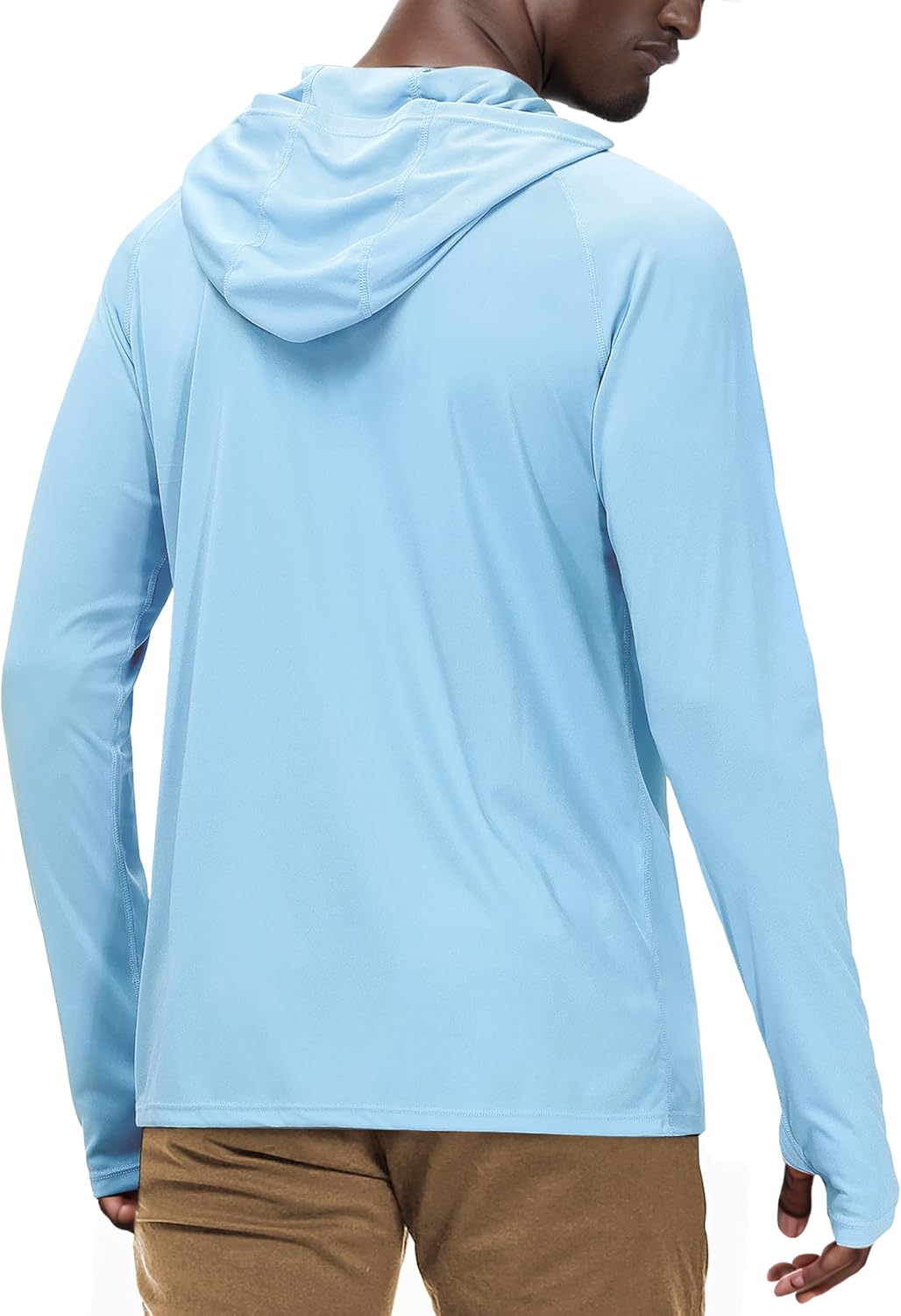 Men's UPF 50+ Long Sleeve Hoodie: Sun Protection for Outdoor Adventures - Image 2
