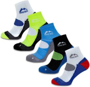 More Mile London: 5-Pair Cushioned Running Socks for Ultimate Comfort