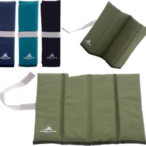 Outdoor World Folding Sit Mat – Thermally Insulated Waterproof Portable Seat Pad – Lightweight Padded Camping, Hiking, Festival & Outdoor Cushion – Compact Foldable Design, Easy Clean