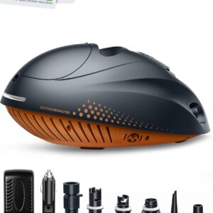 OutdoorMaster 16PSI High Pressure SUP Air Pump with Rechargeable Battery The Whale - Intelligent Dual Stage Inflation & Auto-Off Feature and Deflation Function for Inflatable Stand Up Paddle Boards